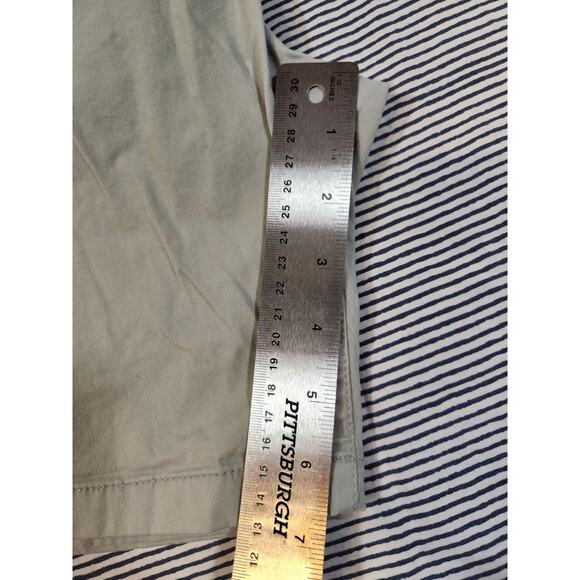 Paper Denim & Cloth Large $75 Khaki Cotton Stretch Drawstring Pull-On‎ 6" Shorts - Picture 6 of 11